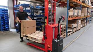 Level control, fitted on fully powered stacker 